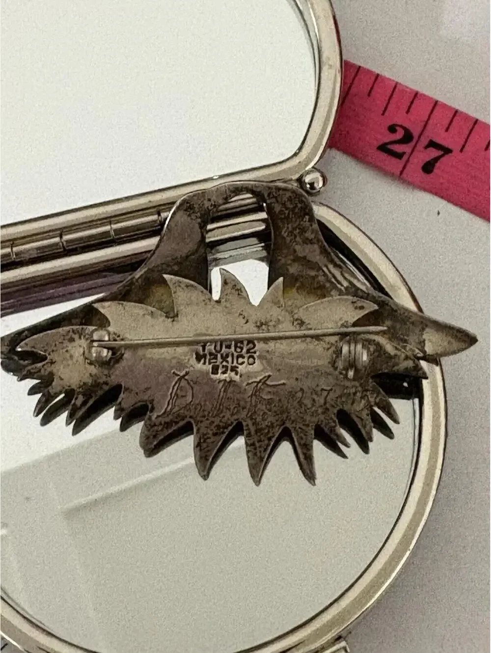 Bird Family Sterling 925 Brooch - Picture 7 of 10